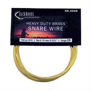 Snare Wire 20 G Brass Hd (20 Ft)