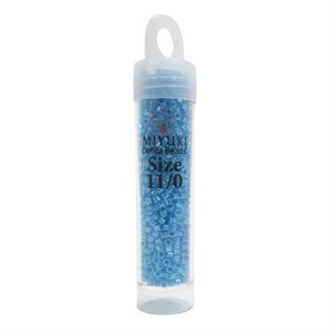 Delica Beads - Light Blue Ab (Lined - Dyed)