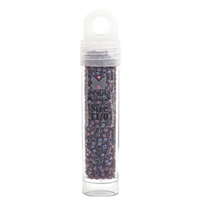 Delica Beads - RD Raspberry AB Gold Luster, (11/0)