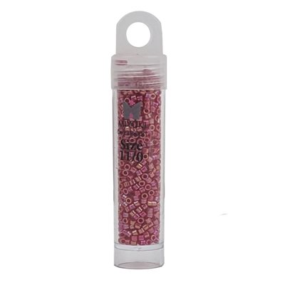 Delica Beads - RD Red Opaque AB, (11/0)