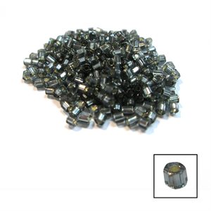 Glass 2 Cut Beads - Silver Lined Grey 