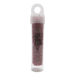 Delica Beads - Cranberry Red Sparkle Crystal Lined