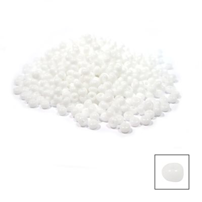 Glass Seed Beads - White