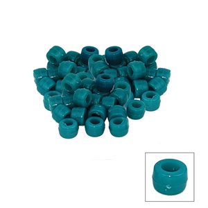 Plastic Mini Crow Beads - Blue