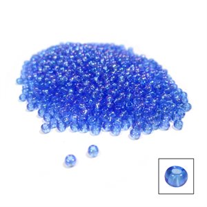 Glass Seed Beads - Transparent Blue