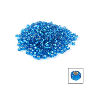 Glass Seed Beads - Silver Lined Light Blue