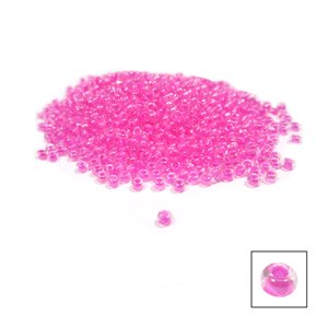 Glass Seed Beads - Crystal Lined Rose