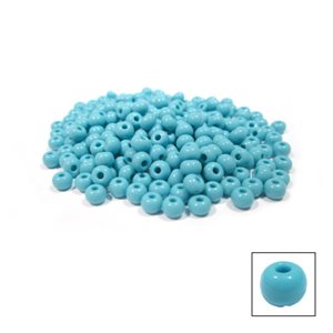 Glass Pony Beads - Turquoise Blue