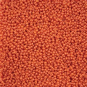 Seed Beads 10/0 Dyed Chalk Orange