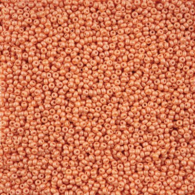 Seed Beads 10/0 Dyed Chalk Apricot 40g