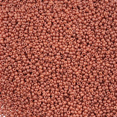 Seed Beads 10/0 Dyed Chalk Light Brown 40g