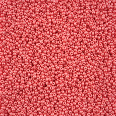 Seed Beads 10/0 Dyed Chalk Pink 40g