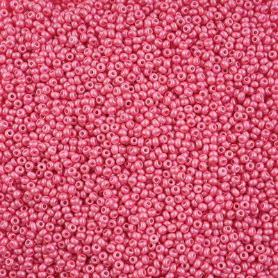 Seed Beads 10/0 Dyed Chalk Light Pink 250g