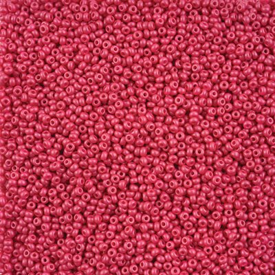 Seed Beads 10/0 Dyed Chalk Fuchsia 250g