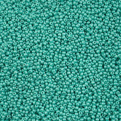 Seed Beads 10/0 Dyed Chalk Mint 250g