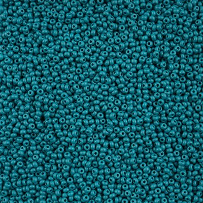 Seed Beads 10/0 Dyed Chalk Teal 250g
