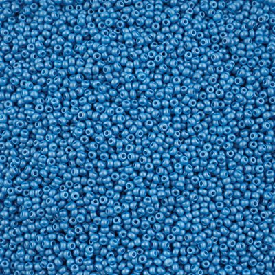 Seed Beads 10/0 Dyed Chalk Light Blue 250g
