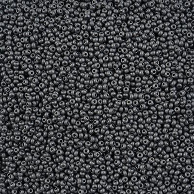 Seed Beads 10/0 Dyed Chalk Grey 250g