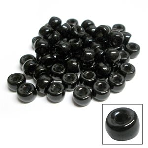 Glass Crow Beads Mini - Black