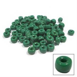 Glass Crow Beads Mini - Green