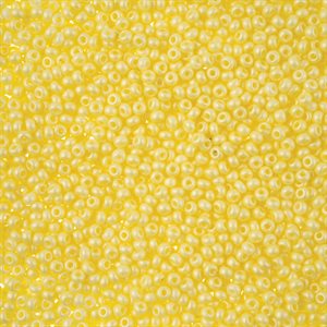Seed Beads 11/0 Dyed Chalk Light Yellow