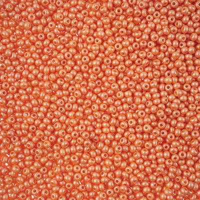 Seed Beads 11/0 Dyed Chalk Apricot 40g