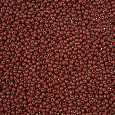 Seed Beads 11/0 Dyed Chalk Brown 250g