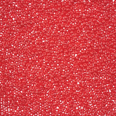Seed Beads 11/0 Dyed Chalk Red 40g