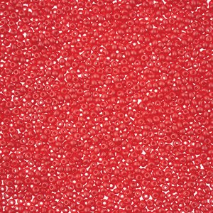 Seed Beads 11/0 Dyed Chalk Red