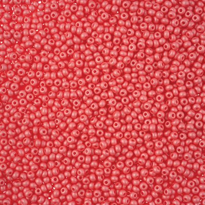 Seed Beads 11/0 Dyed Chalk Pink 40g