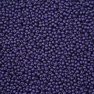 Seed Beads 11/0 Dyed Chalk Dark Violet 250g