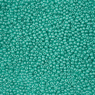 Seed Beads 11/0 Dyed Chalk Mint 250g