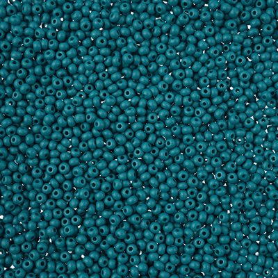 Seed Beads 11/0 Dyed Chalk Teal 250g