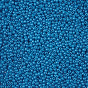 Seed Beads 11/0 Dyed Chalk Dark Turquoise