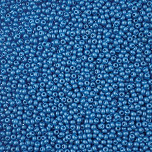 Seed Beads 11/0 Dyed Chalk Light Blue