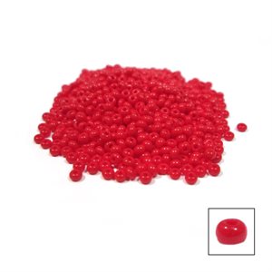 Glass Seed Beads - Medium Red Opaque