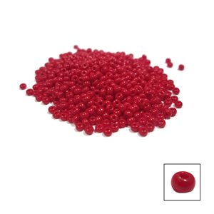 Glass Seed Beads - Dark Red Opaque