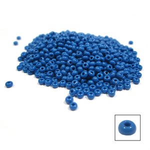 Glass Seed Beads - Medium Blue Opaque