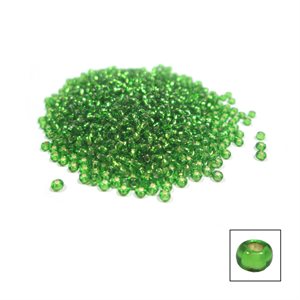 Glass Seed Beads - Silver Lined Chartreuse