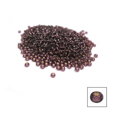 Glass Seed Beads - Silver Lined Purple