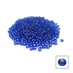 Glass Seed Beads - Silver Lined Dark Blue