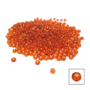 Glass Seed Beads - Silver Lined Orange