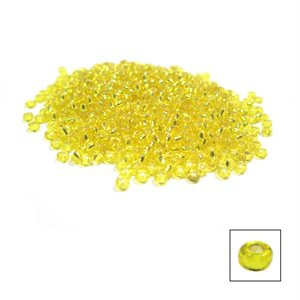 Glass Seed Beads - Silver Lined Yellow
