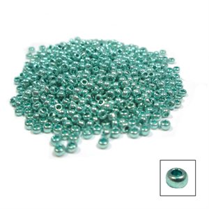 Glass Seed Beads - Metallic Green