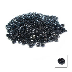 Glass Seed Beads - Metallic Gunmetal