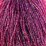 Seedbeads 3Cut 9/0 Transparent Red Luster Strung  (1 Strand)