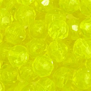 Facetted Beads - Yellow Trasparent (6 mm)