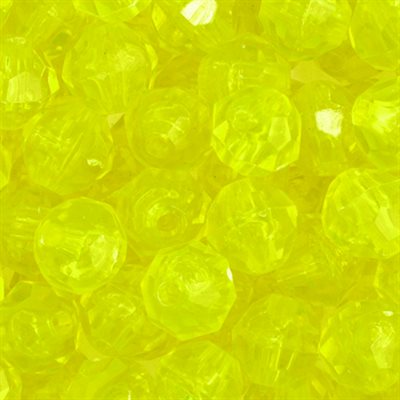 Facetted Beads - Yellow Trasparent (8 mm)