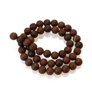 Lava Beads - Brown (6 mm) 