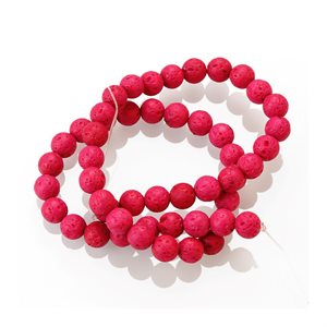Lava Beads - Pink (10 mm) 